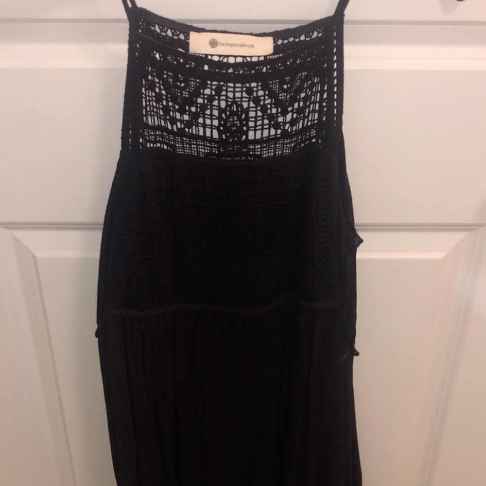 Knee length black sundress from impeccable pig!